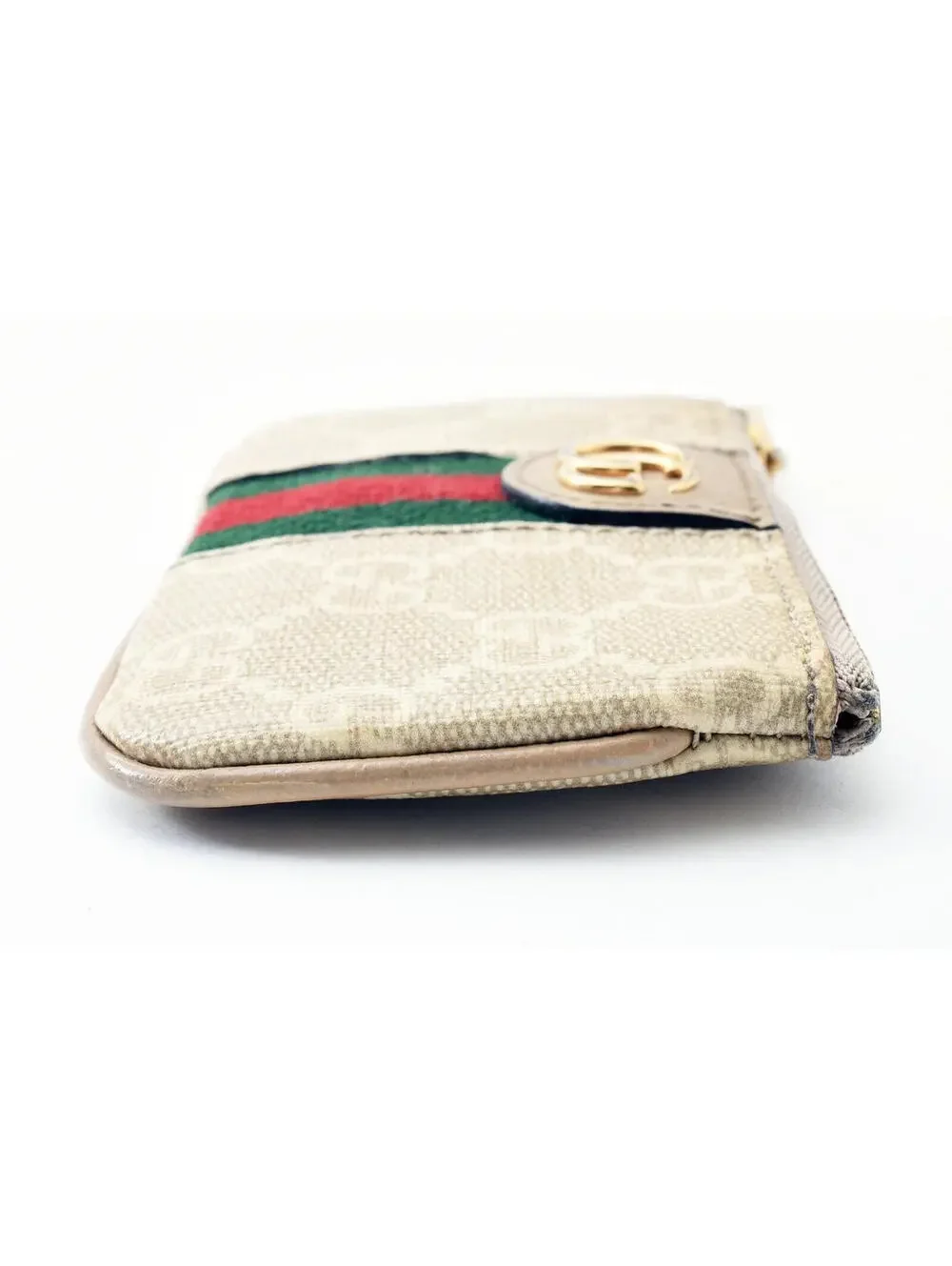 $410 GUCCI Ophidia GG Sherry Line Marmont Coin Case Purse - Picture 7 of 14